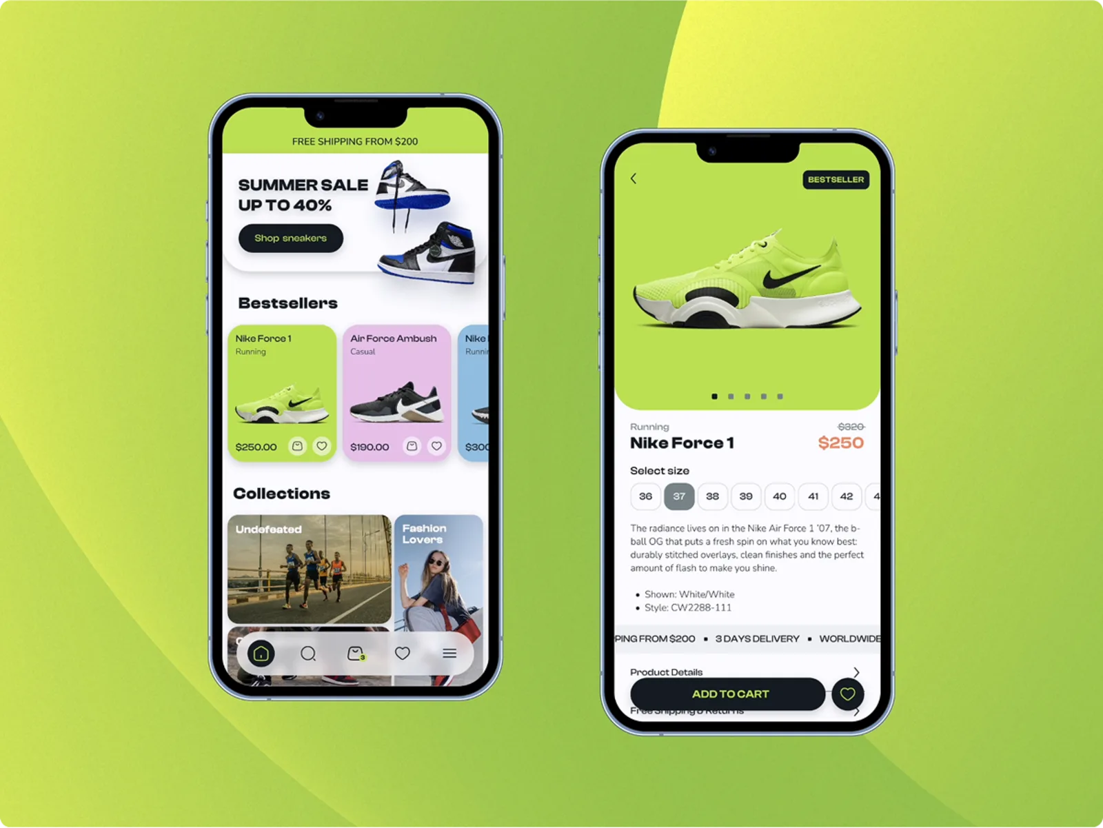 Sneaker E-commerce Design Concept