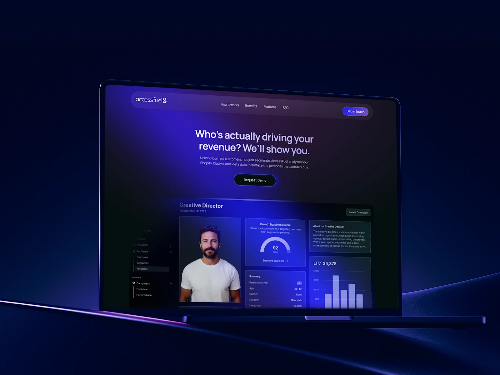 AccessFuel Data Audit Landing Page Design