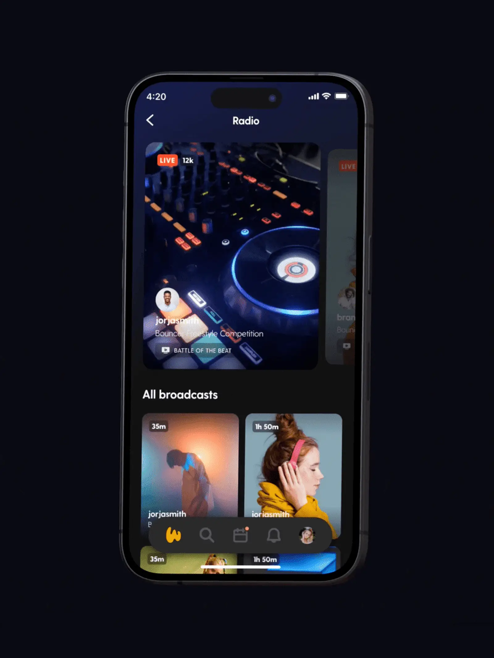 Music live streaming platform