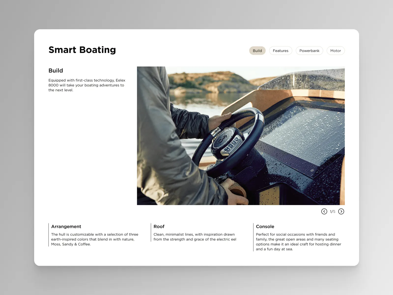 Shopify Store Design for Electric Boats