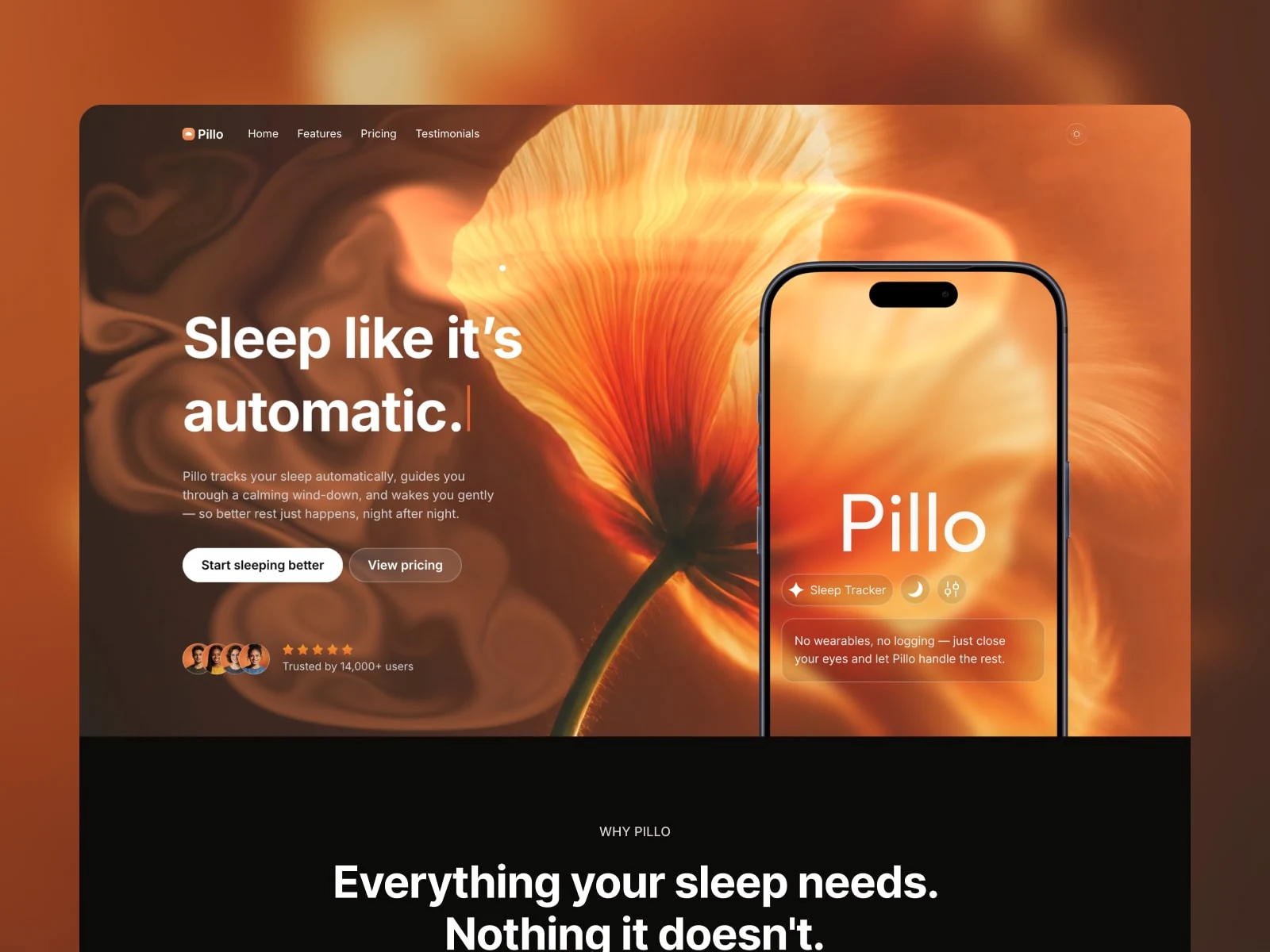 Pillo: A Cinematic Framer Template for Mobile Apps