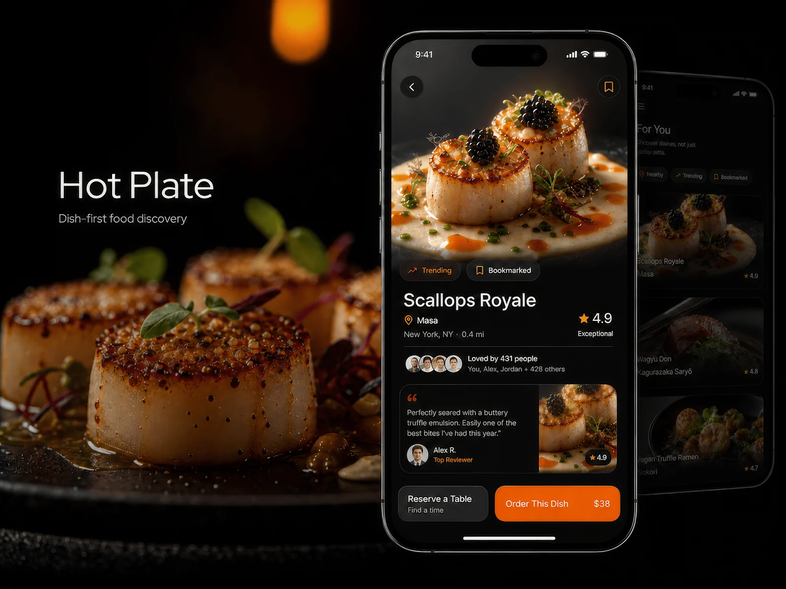 Hot Plate: Dish-First Food Discovery Prototype