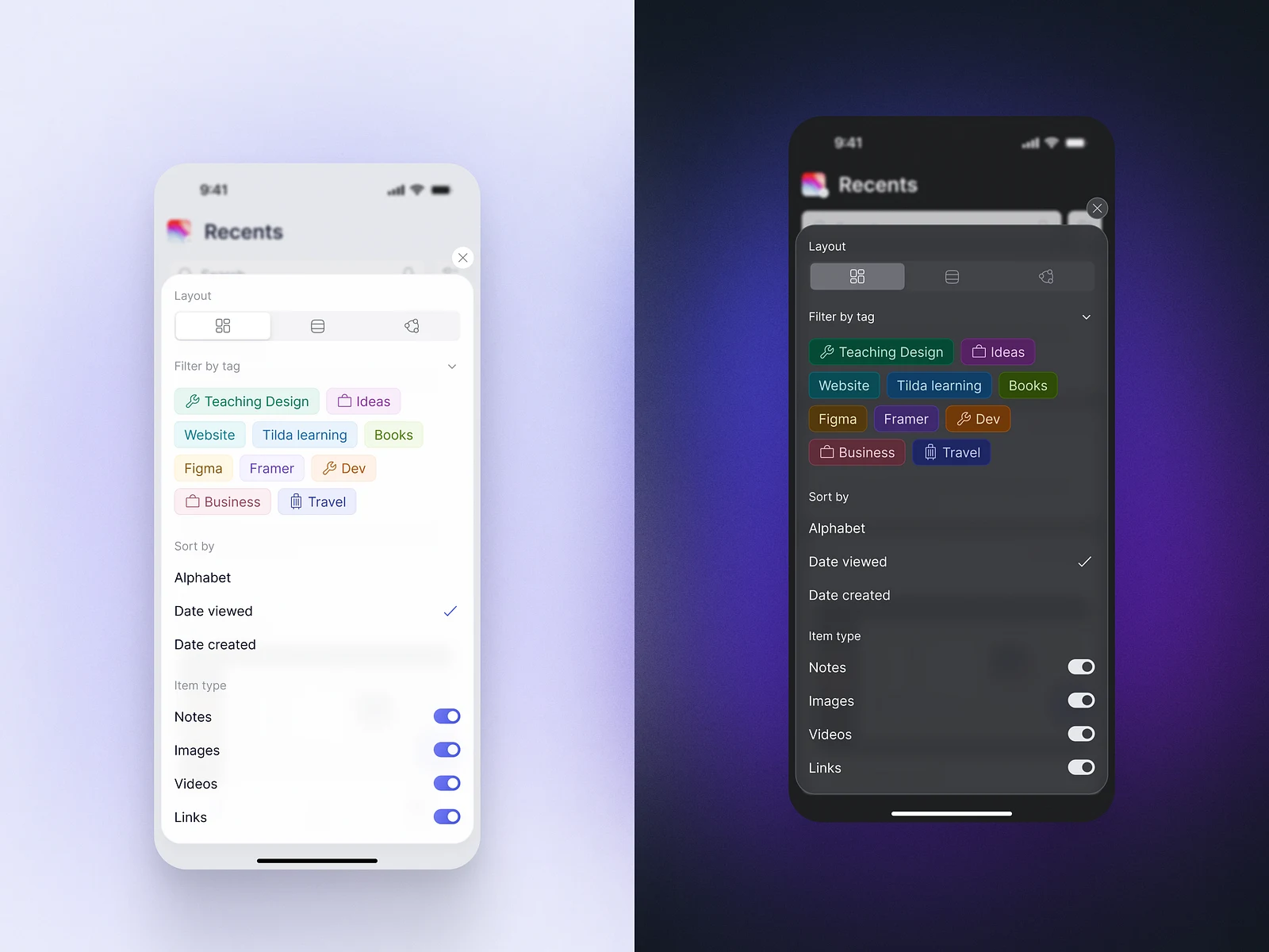 Sort & Filters for Parmind App