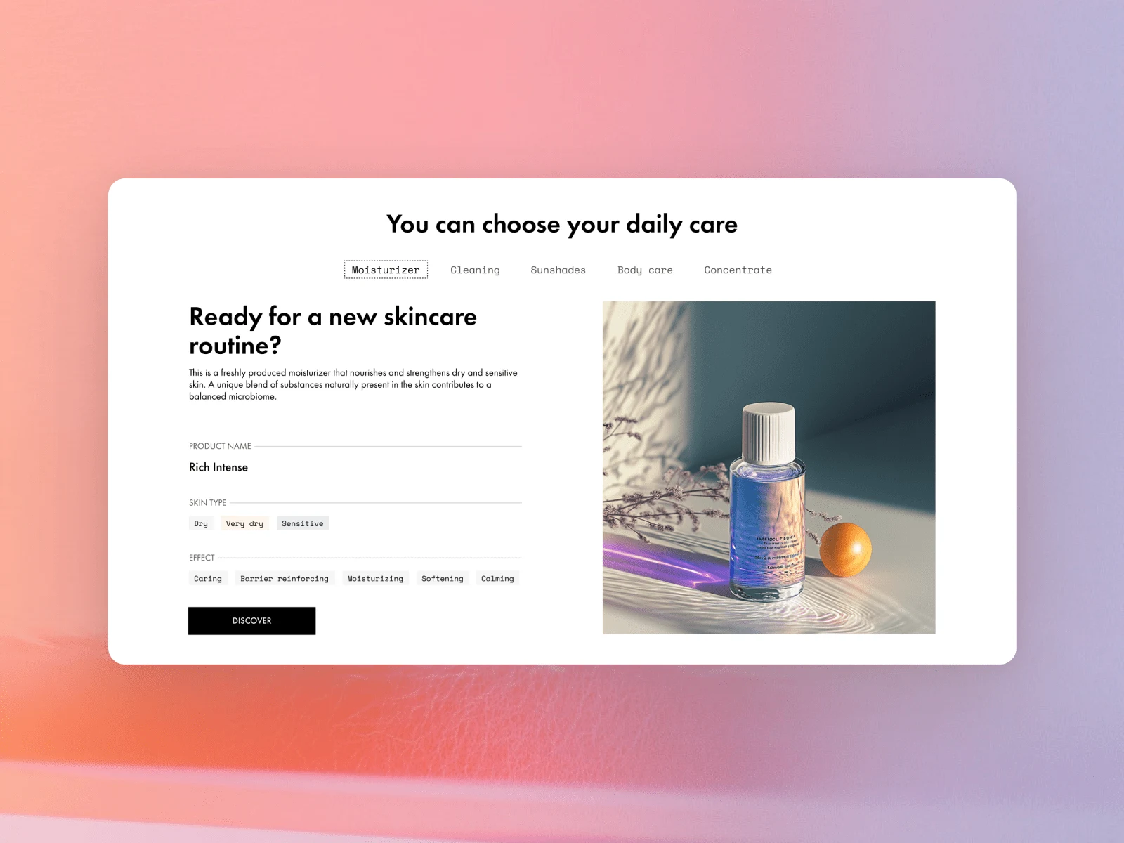 Shopify Design for a Scandinavian Skincare Brand