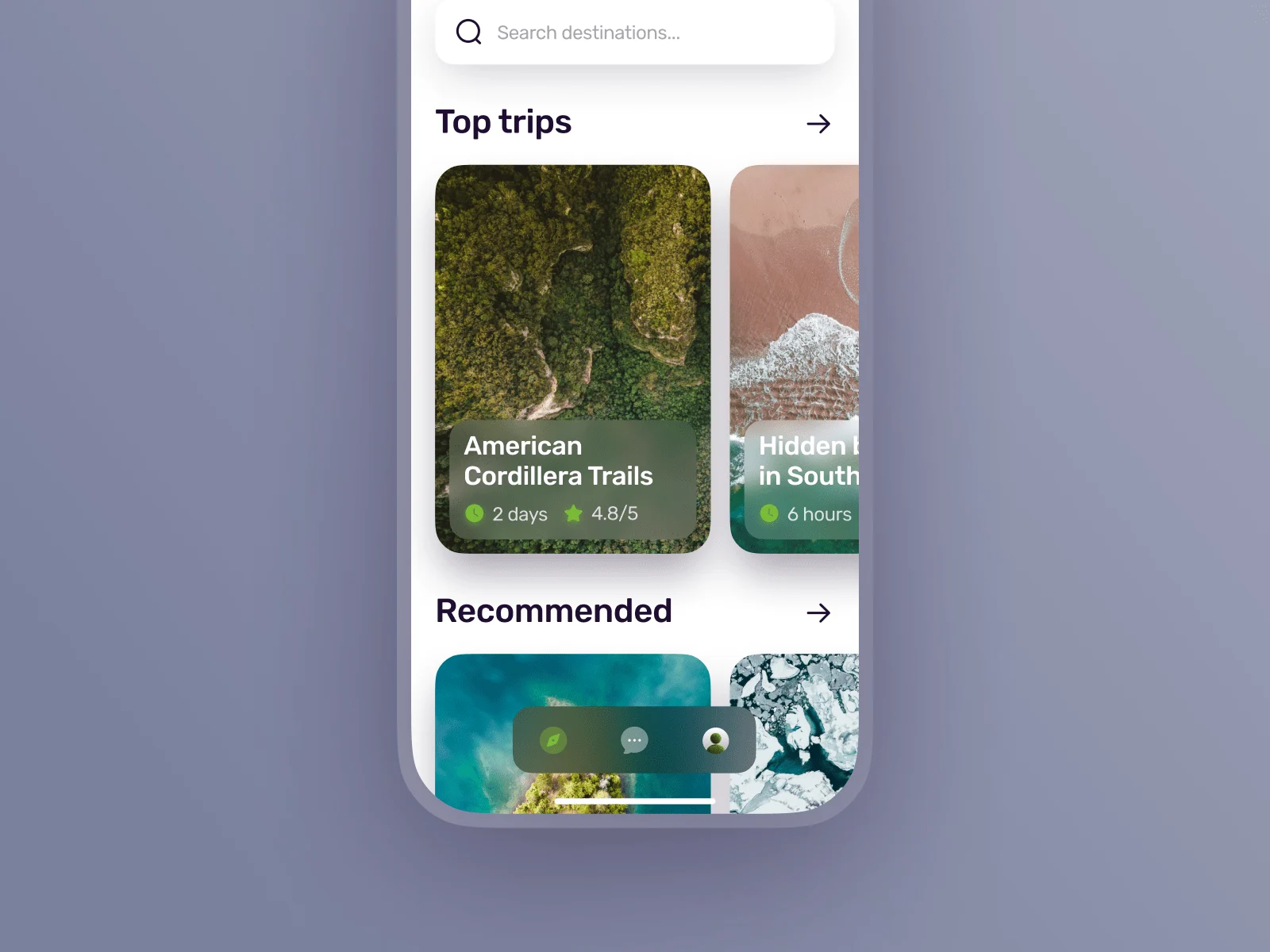 Hiking App UI – Trail Discovery & Navigation