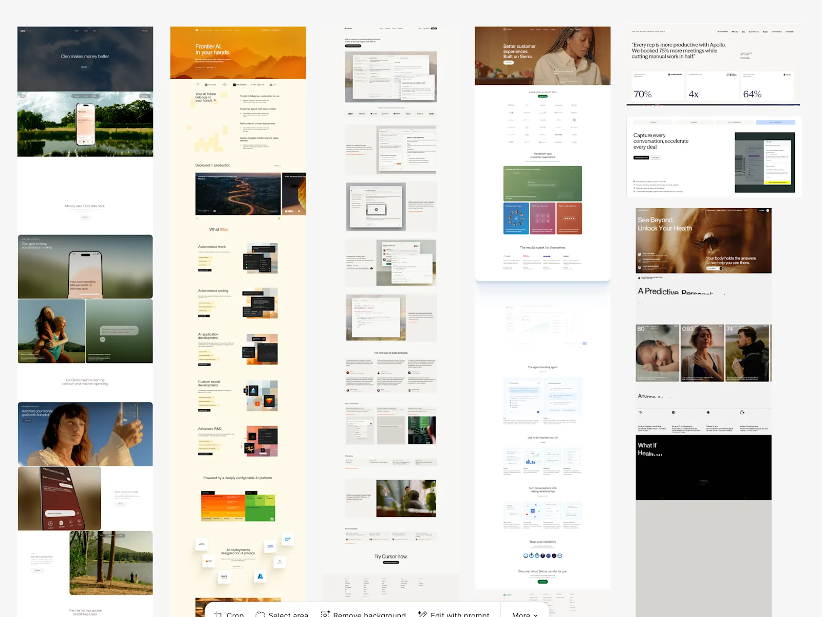 Early mood board for Parley