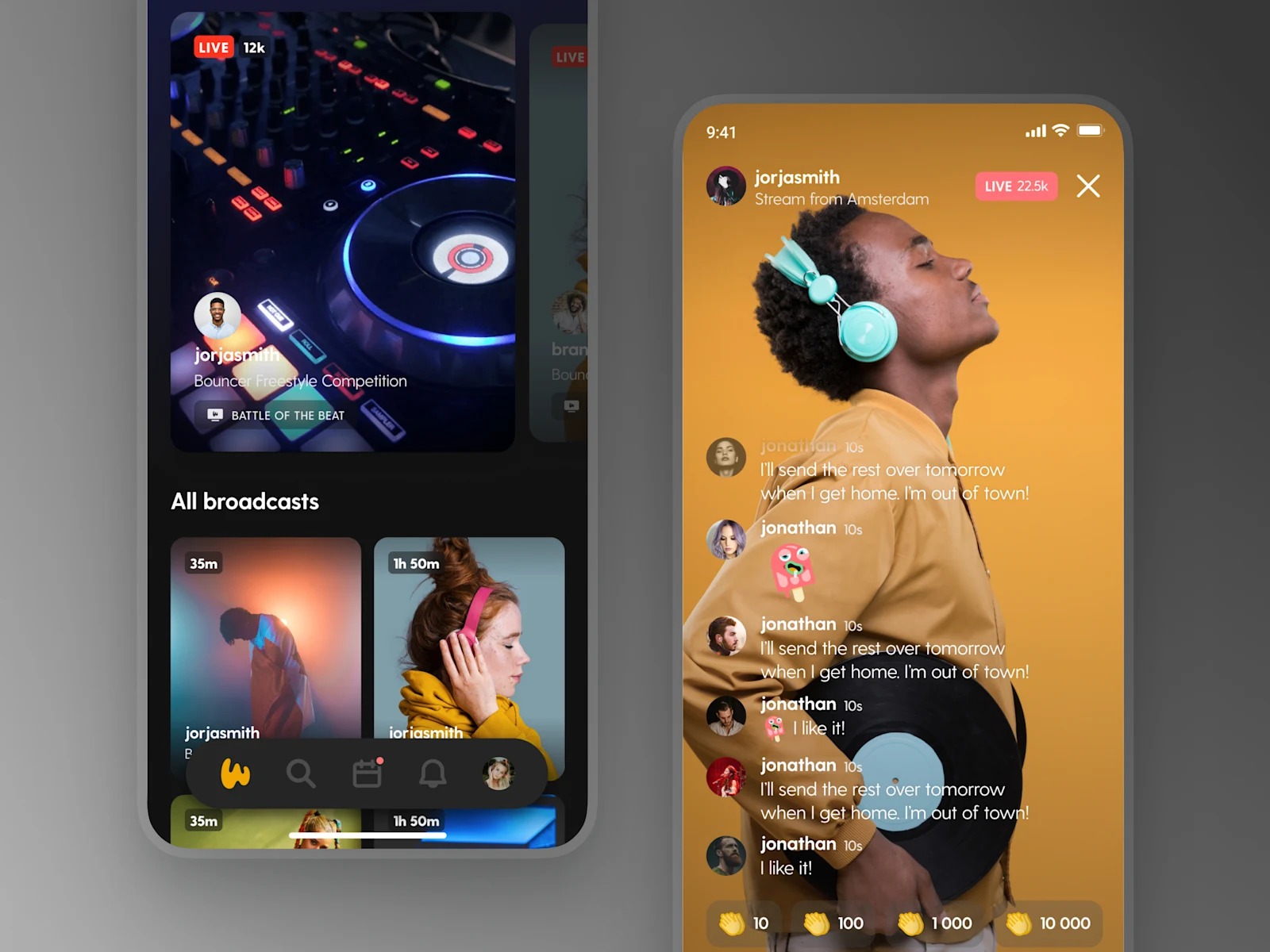 Music live streaming platform