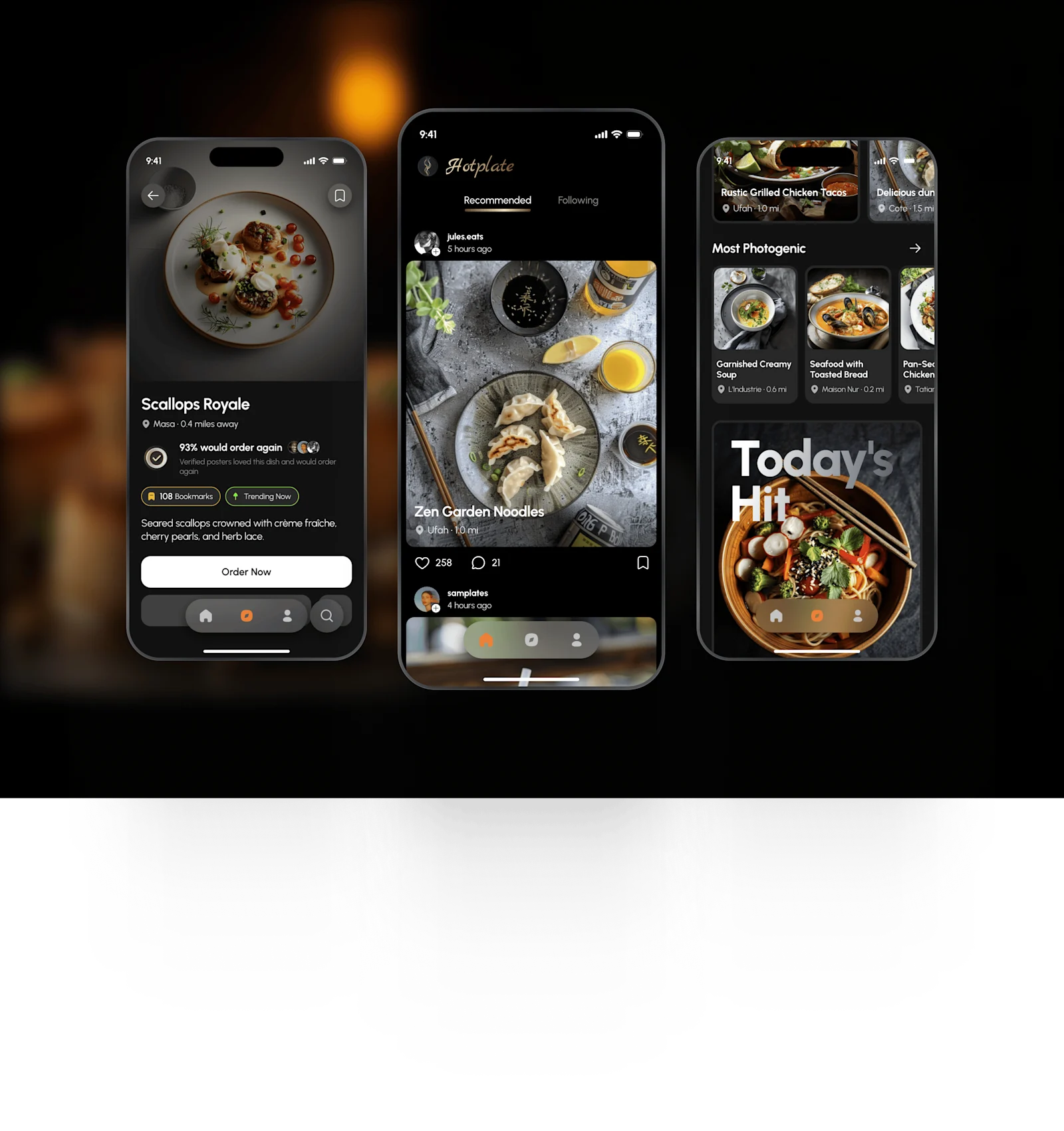 Hot Plate: Dish-First Food Discovery Prototype