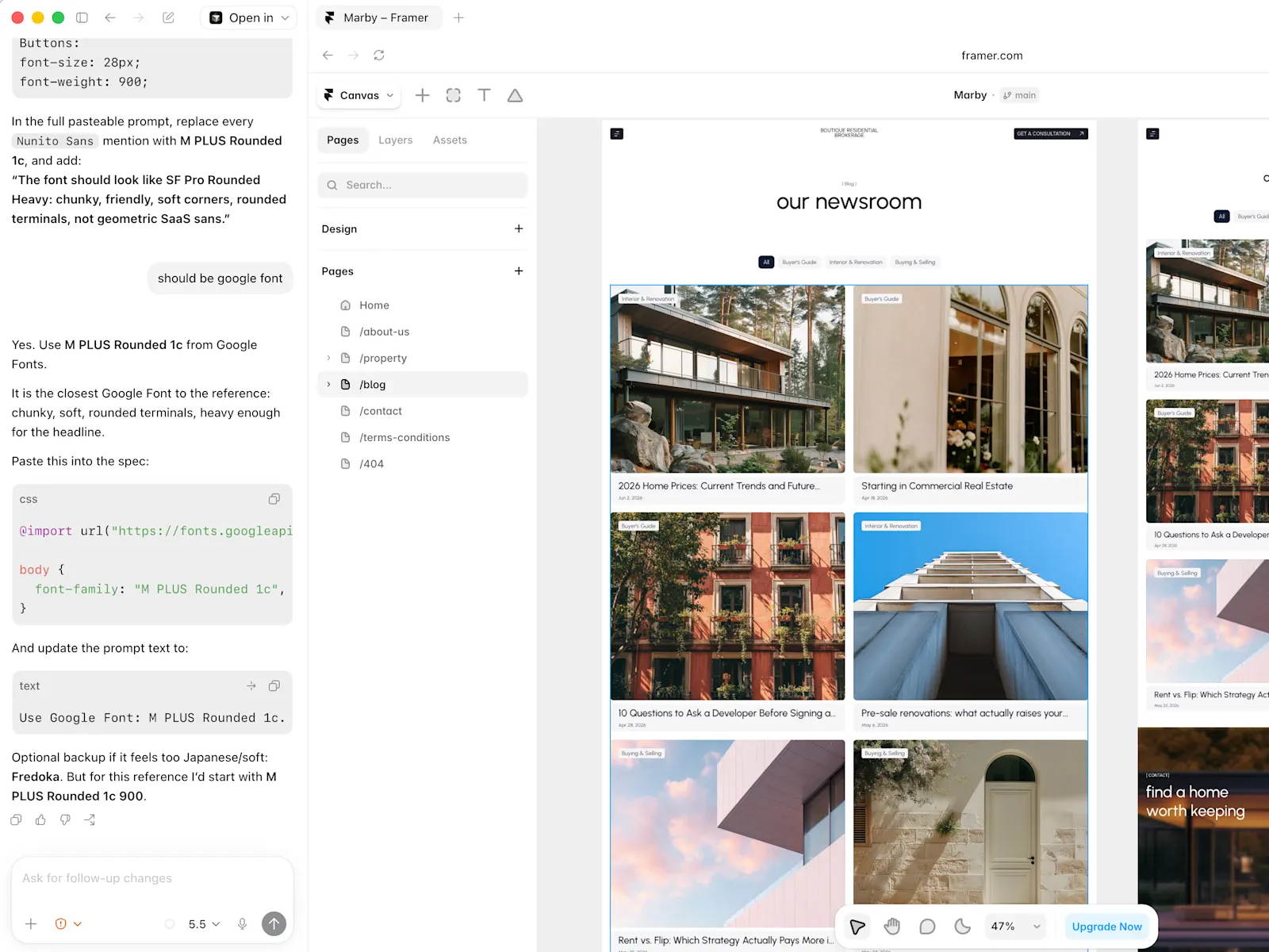 Figma to Framer