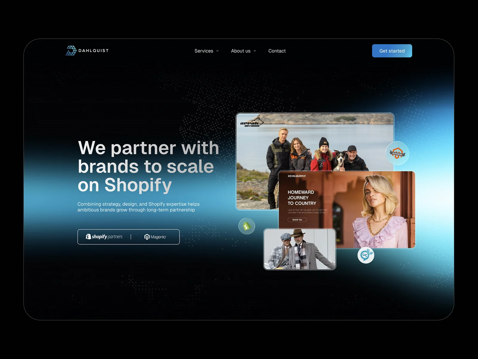 Dahlquist: A Premium Shopify Partner Website