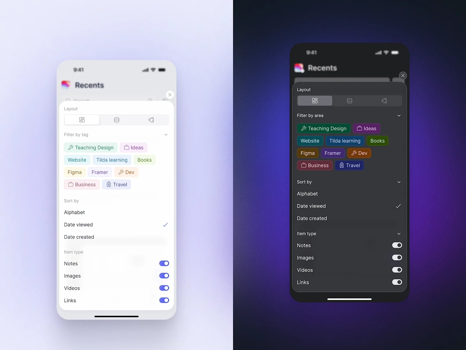 Sort & Filters for Parmind App