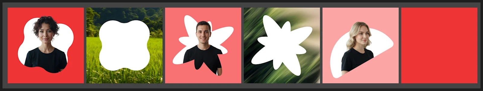 Original Figma frames prepared for Jitter: instructor portraits, masks, and landscape imagery.